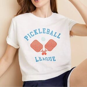 Like New Lou & Grey Pickleball Slub Tee Size Small Retqil $50.00